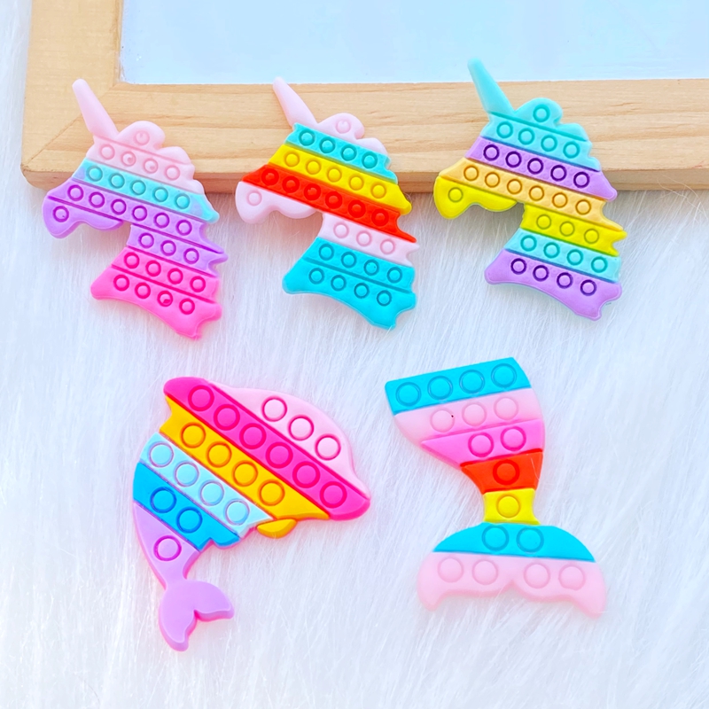 Embellishment Glue Craft - 20 pçs novo bonito fishtail unicórnio