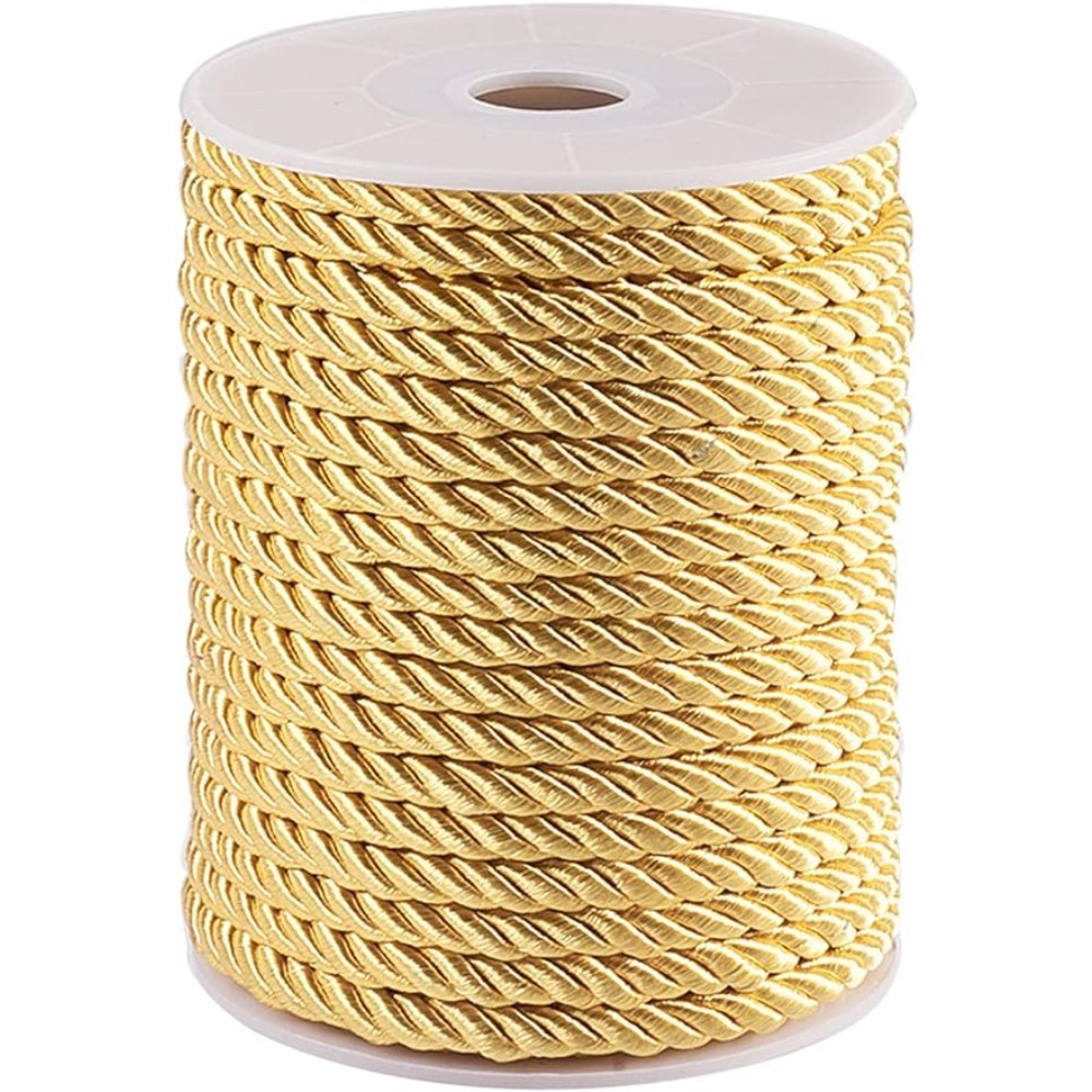 Cord Trim Twisted - Corda dourada torcida de 5mm, 18
