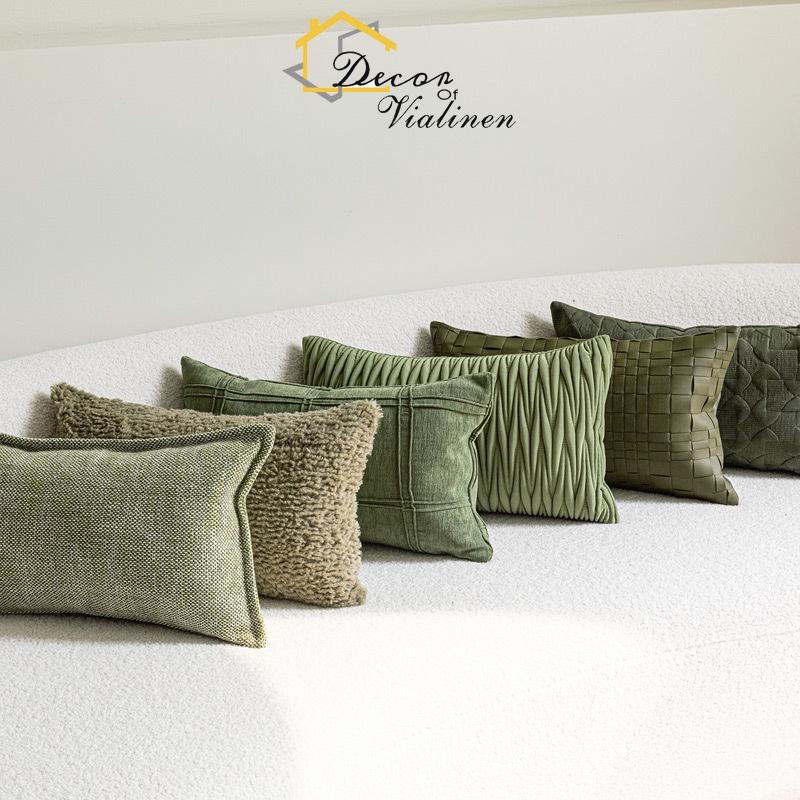 Velvet Ribbon Roll - Cintura Verde Travesseiro, Minimalista Estilo Nórdico