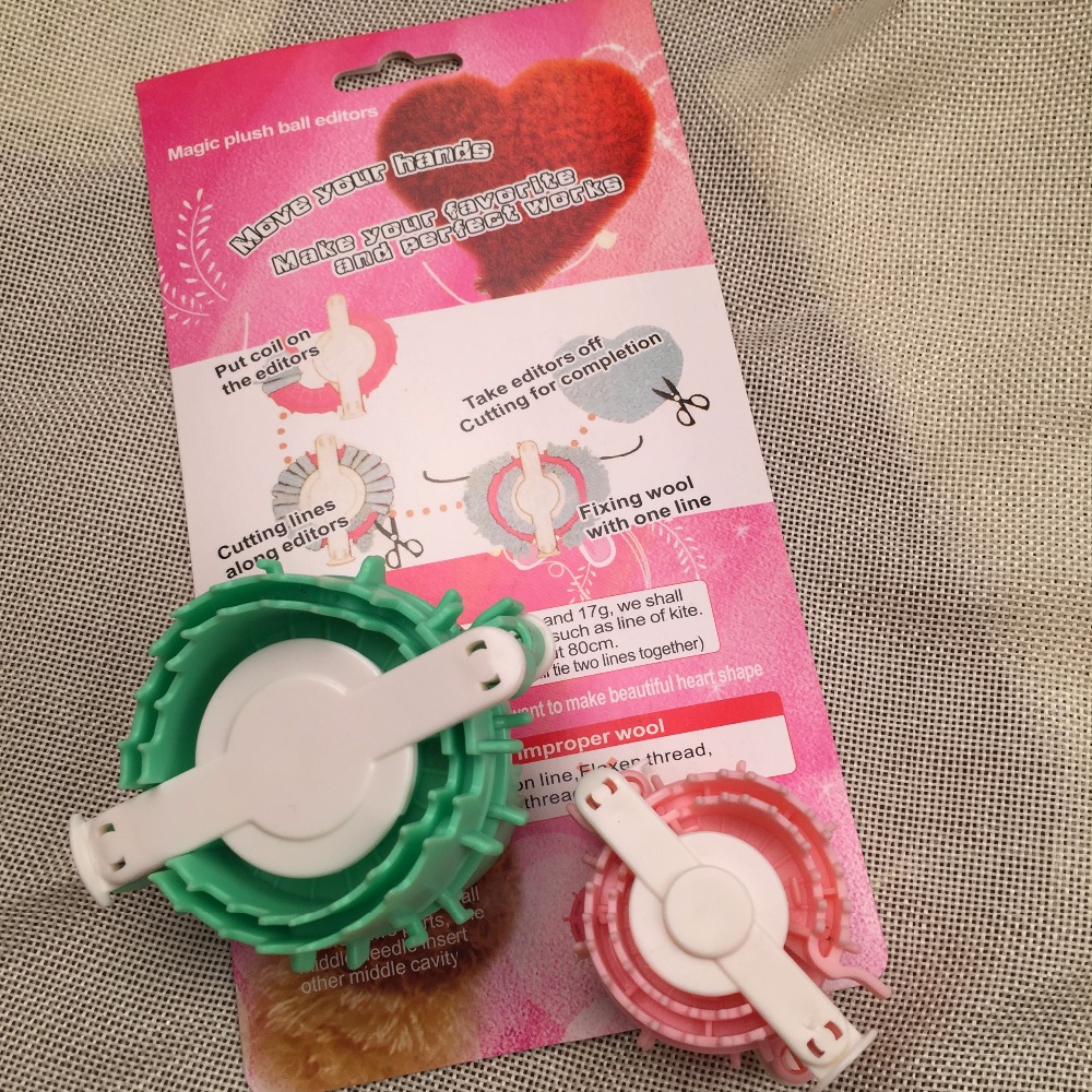 Pom Pom Maker Tool - Sweet Heart Ball Pattern Pompom Maker,