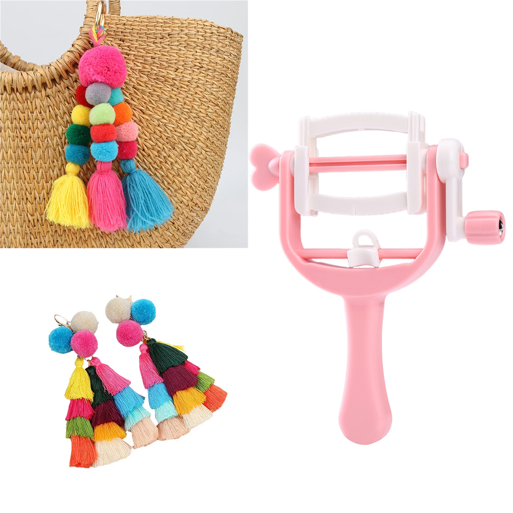 Pom Pom Maker Tool - Diy casa manivela corda máquina de