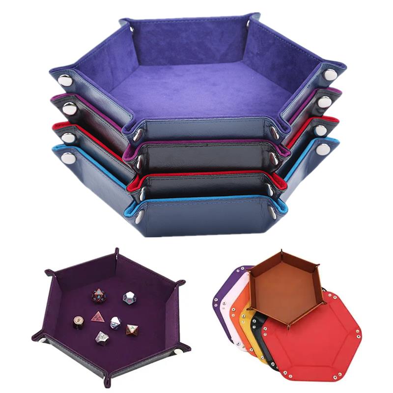 Velvet Ribbon Roll - Bandeja Organizadora Dobrável Hexagonal para Dados
