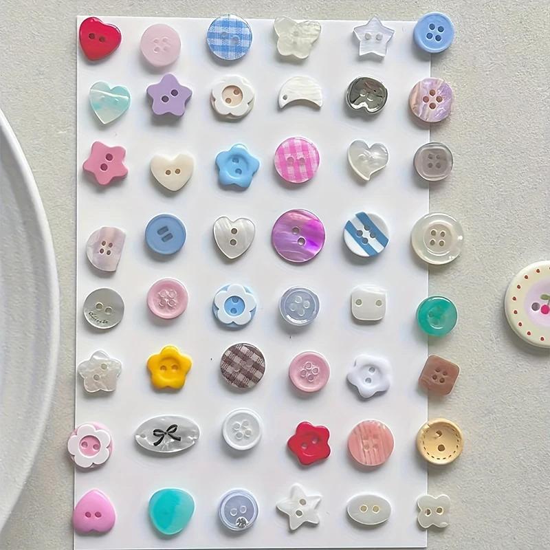 Embellishments For Scrapbooking - 10 Peças Aleatórias de Botões Fofos