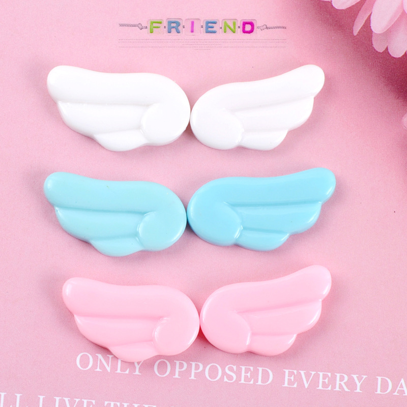 Embellishments For Scrapbooking - Asas de anjo fofas de resina