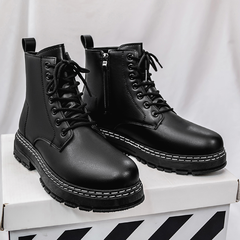 Botas masculinas de couro enve - Guipure Lace Panel avaliação e preço