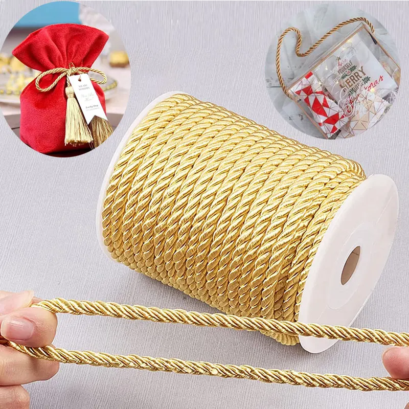 5mm 100 jardas cabo torcido co - Cord Trim Twisted avaliação e preço