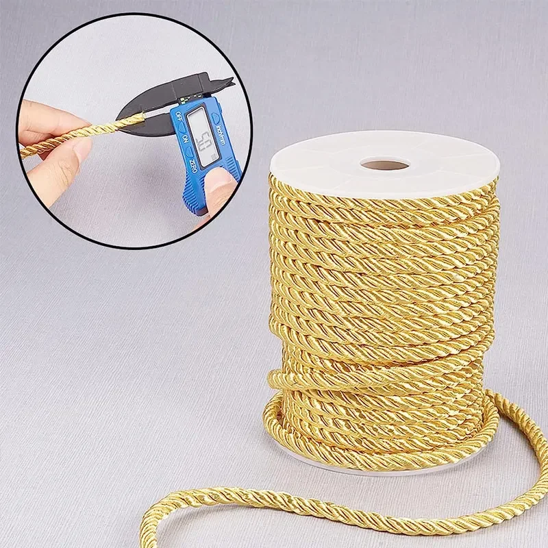 5mm 100 jardas cabo torcido co - Cord Trim Twisted avaliação e preço