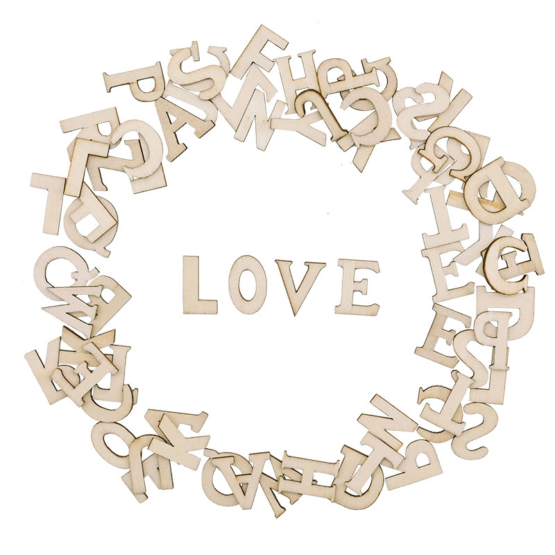 Alfabeto De Madeira E Letras N - Embellishments For Scrapbooking avaliação e preço