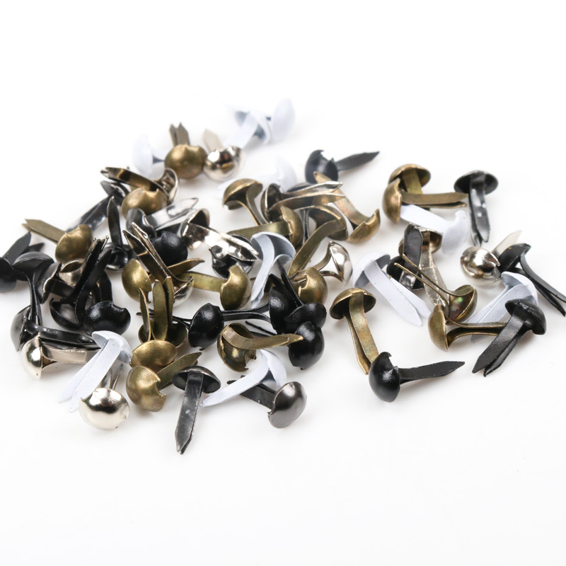 100 pçs misturado redondo meta - Embellishments For Scrapbooking avaliação e preço