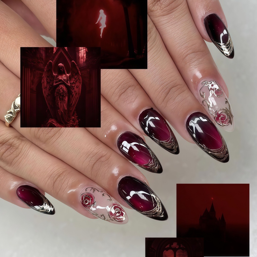 Unhas falsas 3d para mulheres, - Embroidery Embellishments avaliação e preço
