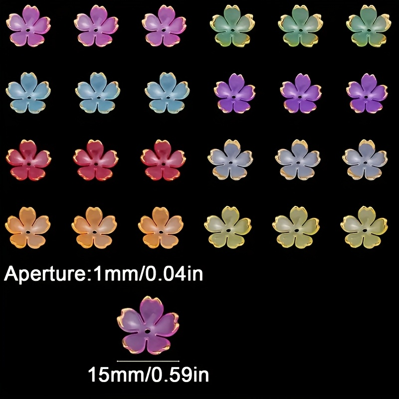 200/100 peças de Contas de Acr - Embroidery Embellishments avaliação e preço