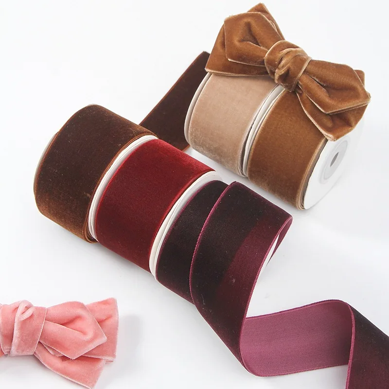 Clássico 5 jardas 6mm-38mm fit - Velvet Ribbon Roll avaliação e preço