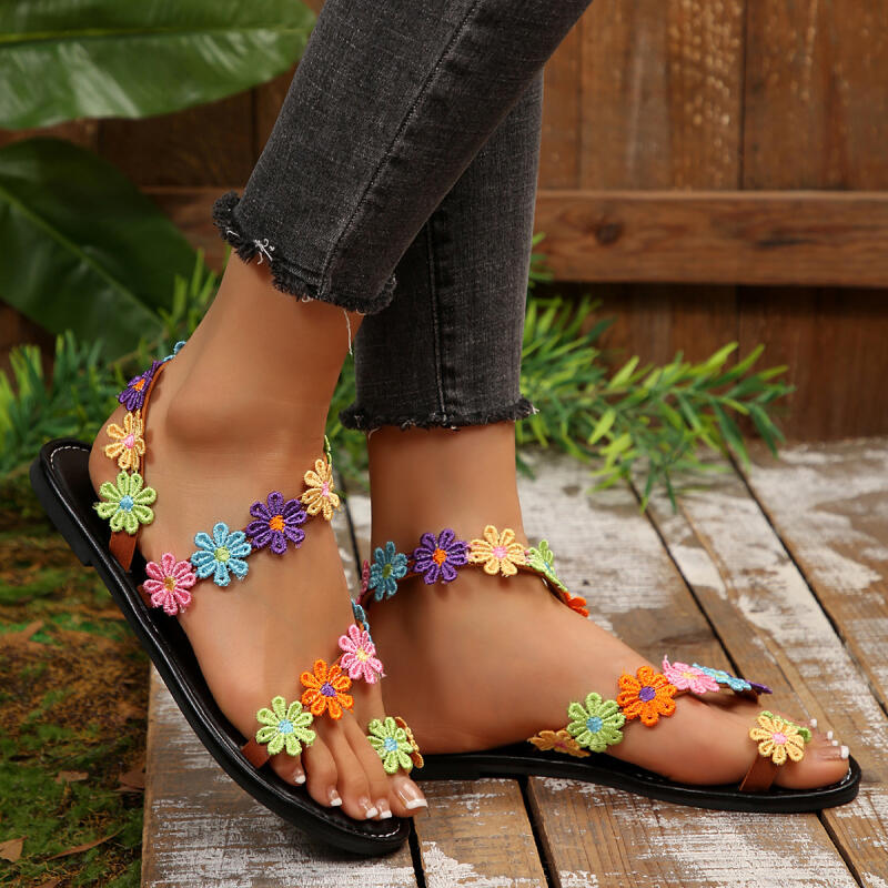 Sandálias Femininas de Verão 2 - Embroidery Embellishments avaliação e preço