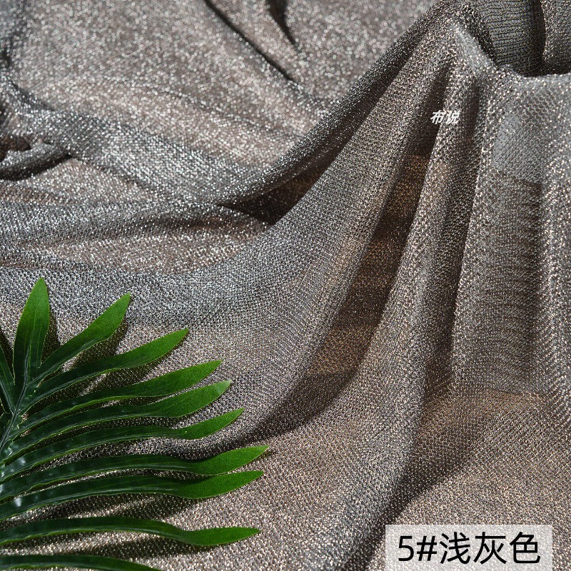 Tecido de Malha Cinza Claro Me - Crystal Mesh Fabric avaliação e preço