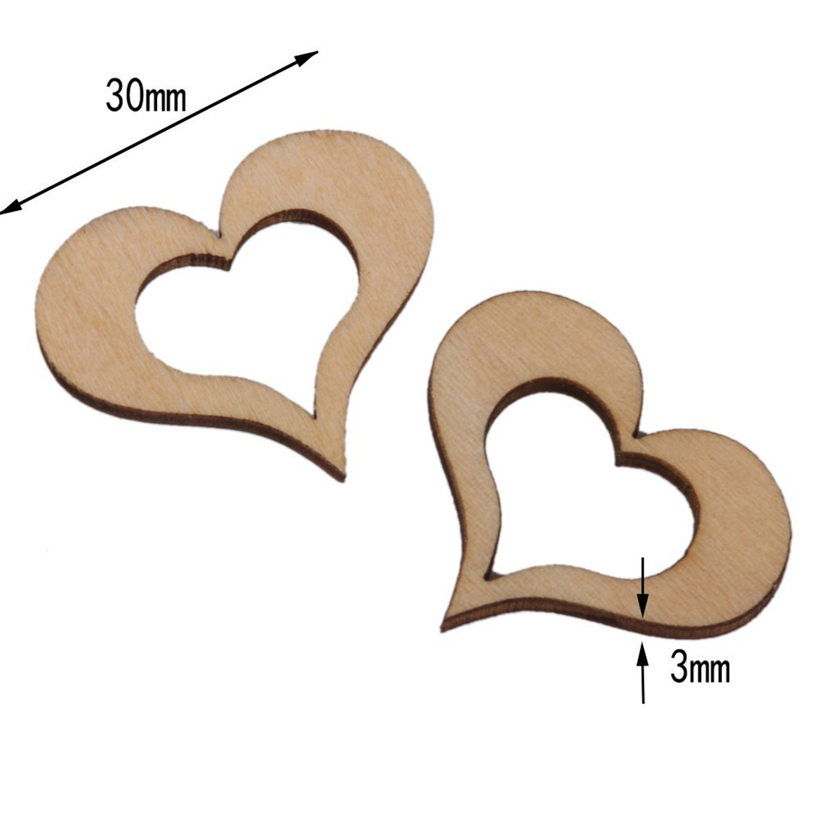 50 Peças de Discos de Coração  - Embellishments For Scrapbooking avaliação e preço