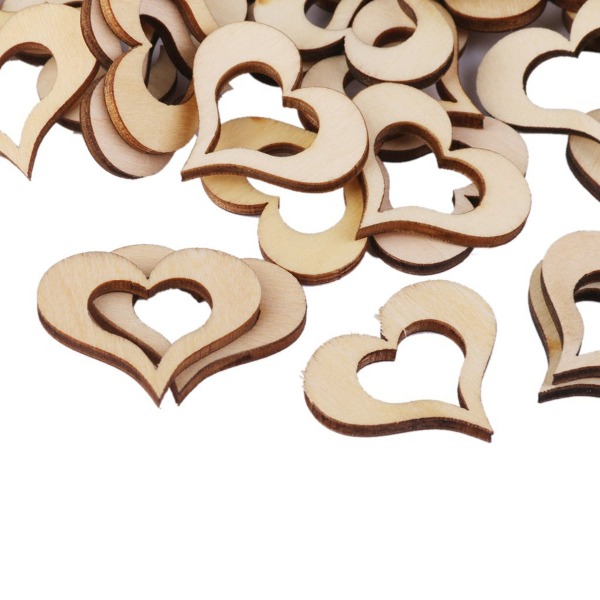 50 Peças de Discos de Coração  - Embellishments For Scrapbooking avaliação e preço