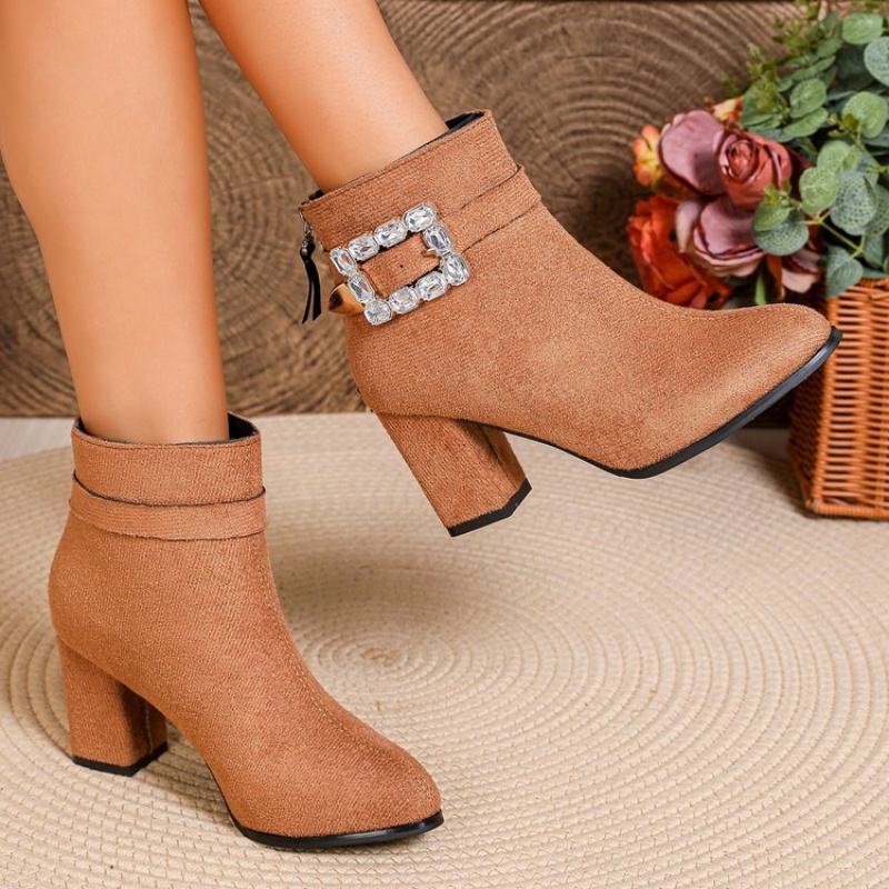 Botas Femininas de Inverno com - Crystal Mesh Fabric avaliação e preço