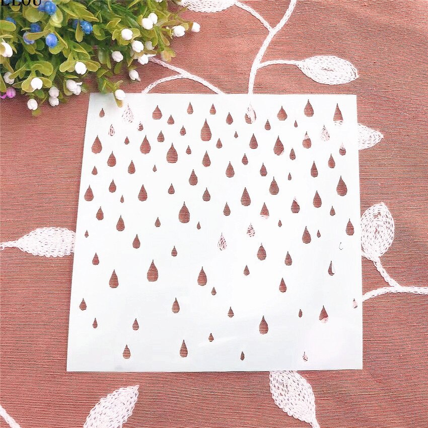 15*15 gotas de chuva scrapbook - Embellishments For Scrapbooking avaliação e preço