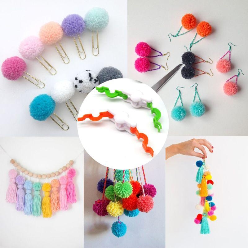 D8KF 2pcs Pom-Pom Maker para F - Pom Pom Maker Tool avaliação e preço