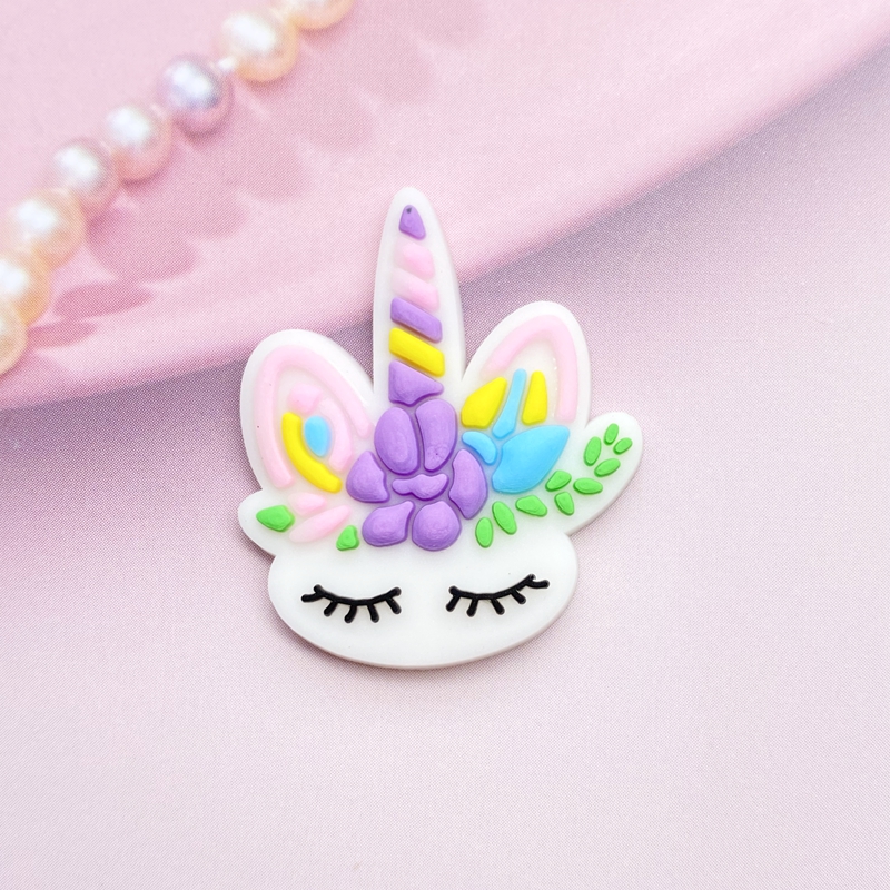 12pçs mini cabeça de unicórnio - Embellishment Glue Craft avaliação e preço