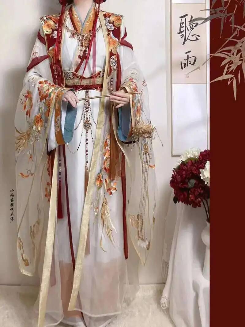 Dinastia Ming Hanfu Bordado Pe - Embroidery Craft avaliação e preço