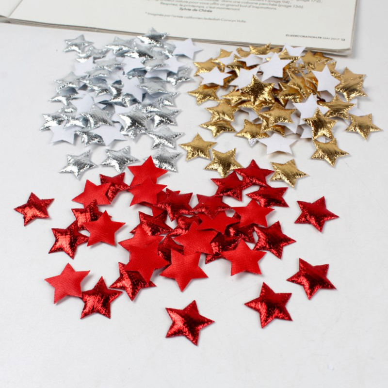 100 pçs estrelas douradas/prat - Embellishments For Scrapbooking avaliação e preço