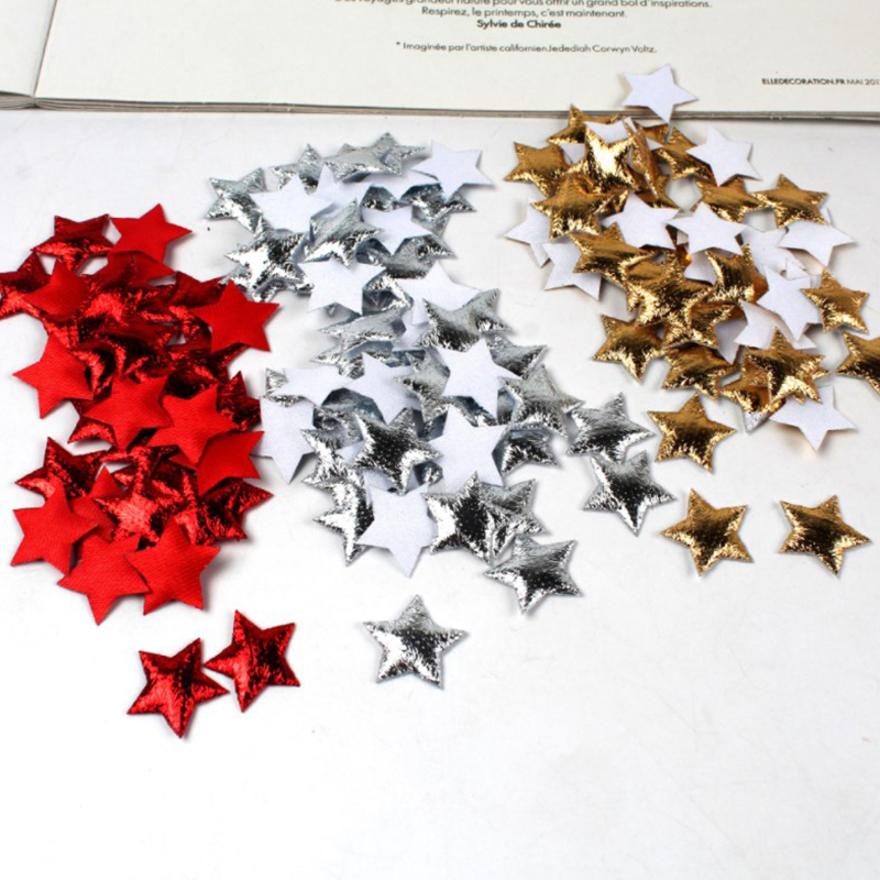 100 pçs estrelas douradas/prat - Embellishments For Scrapbooking avaliação e preço